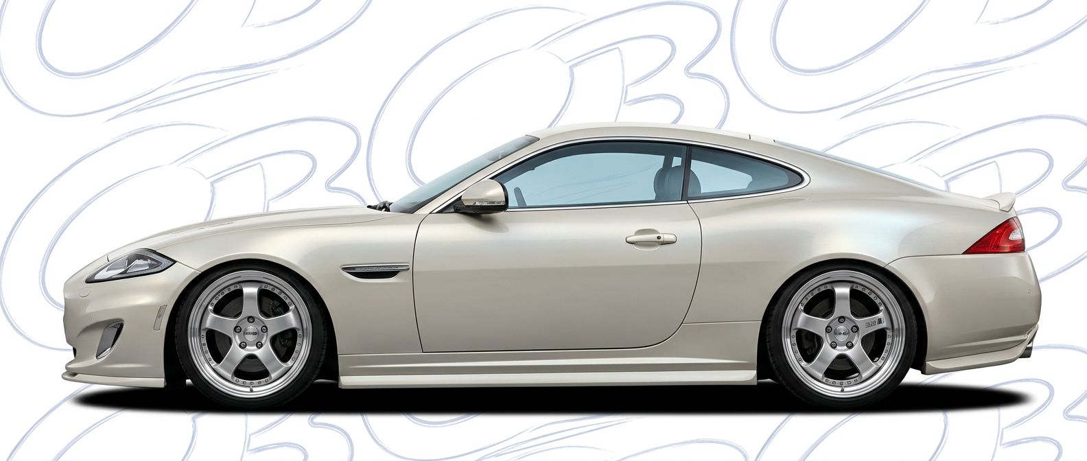 Top-tier 2012 Jaguar XK8 2012 featuring a high-gloss finish and carbon fiber weave.