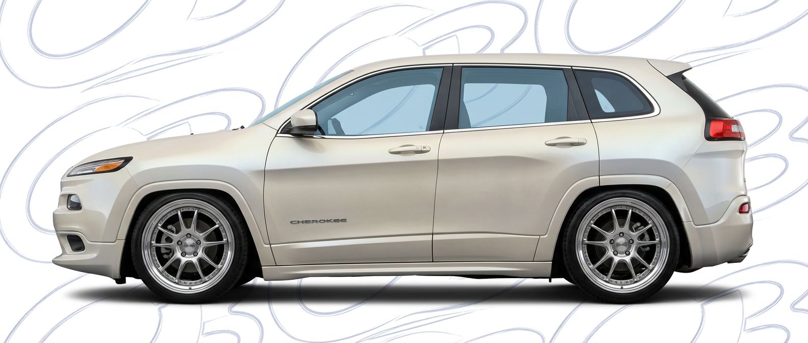Jeep Cherokee 2015 - Bodykits, Bumpers, Fenders and more... Professional automotive photography of a 2015 Jeep Cherokee with high-fidelity 2015.