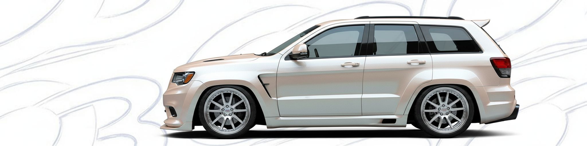 Detailed view of  Jeep Cherokee Cherokee featuring lightweight, durable construction.