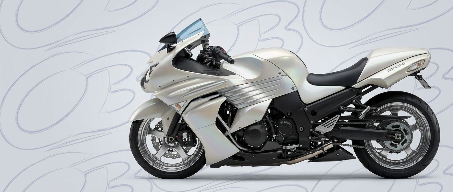 Front-angle view of 2009 Kawasaki Ninja ZX14 2009 - Durable and stylish exterior enhancement.