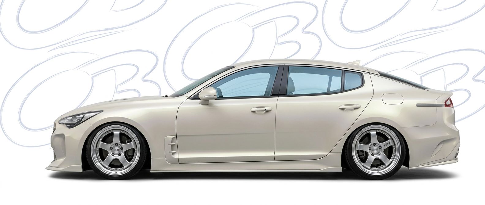Aerodynamic  KIA Stinger Stinger - Sleek design for enhanced vehicle styling.