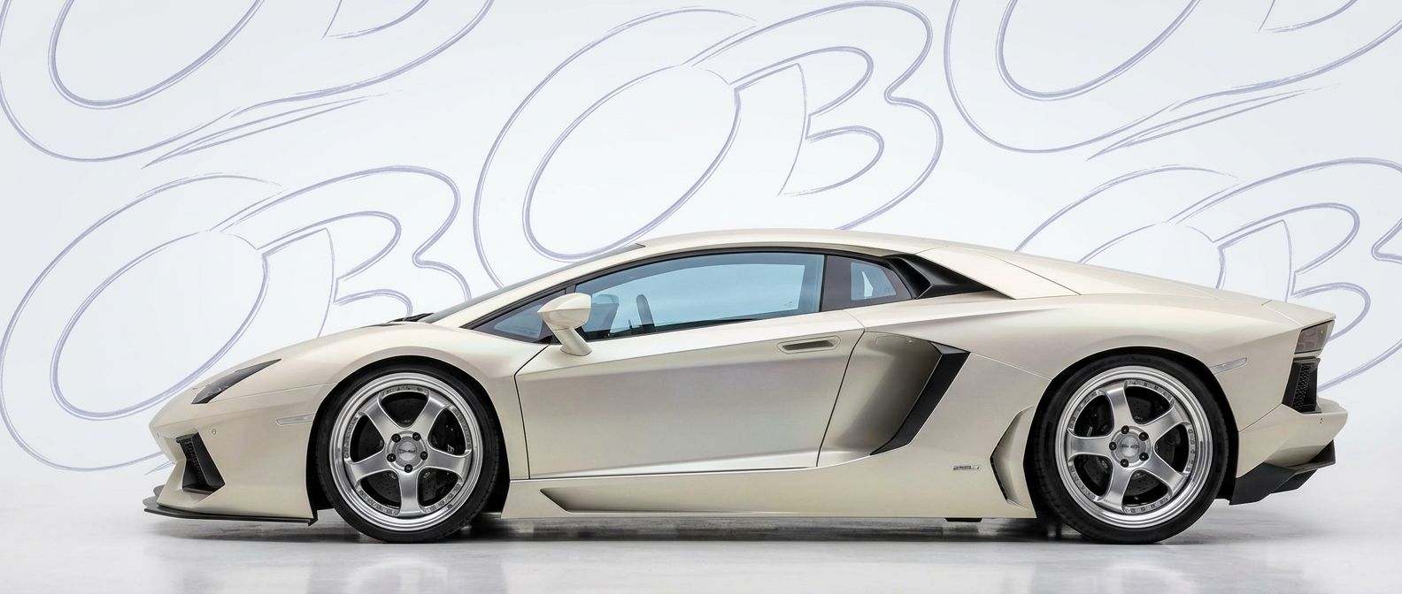 Front-angle view of 2017 Lamborghini Aventador 2017 - Durable and stylish exterior enhancement.