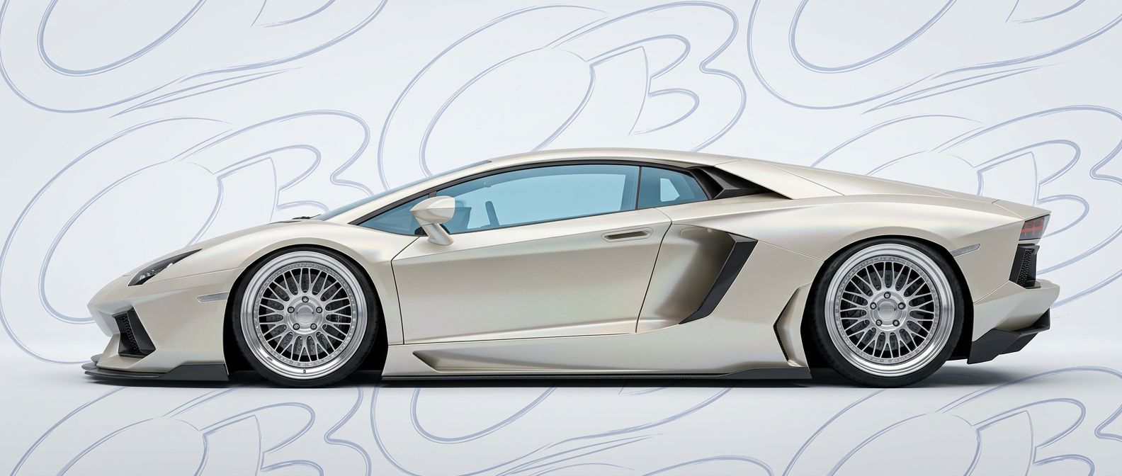Aerodynamic  Lamborghini  Lamborghini - Sleek design for enhanced vehicle styling.