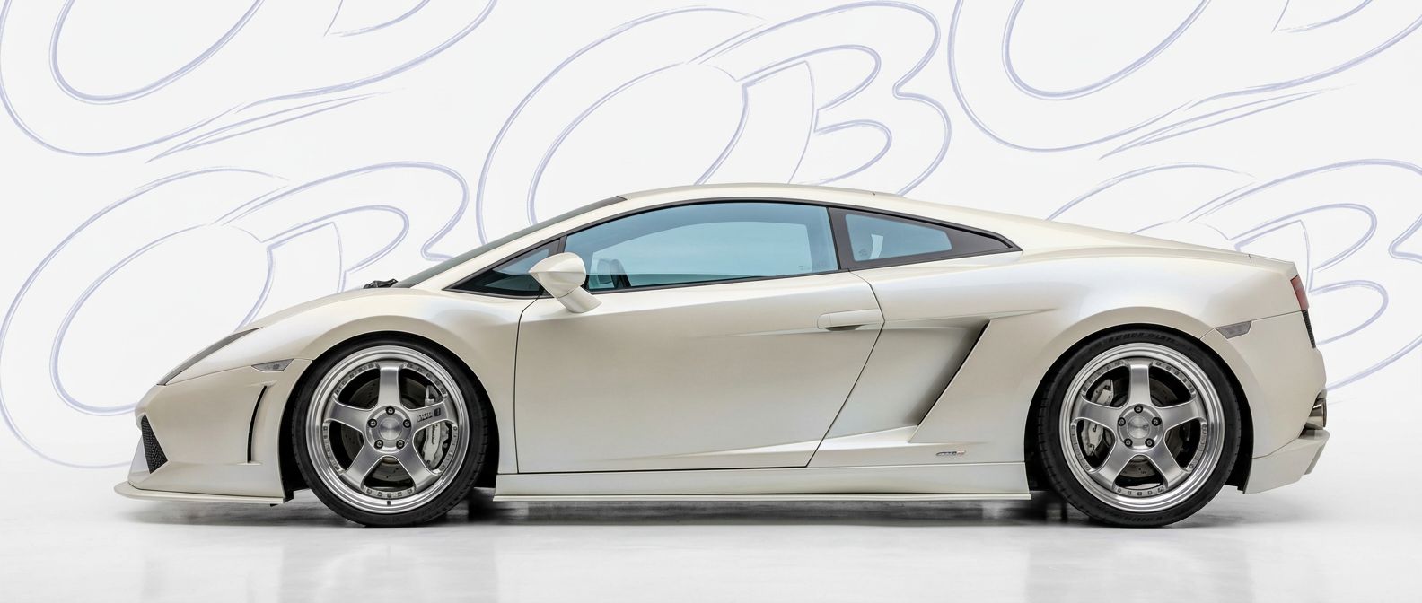 Front-angle view of 2009 Lamborghini Gallardo 2009 - Durable and stylish exterior enhancement.