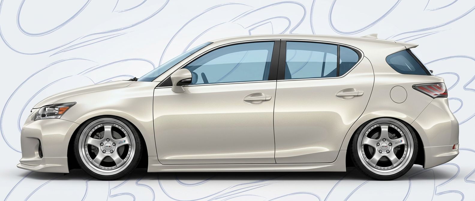 Aerodynamic 2012 Lexus CT Series 2012 - Sleek design for enhanced vehicle styling.