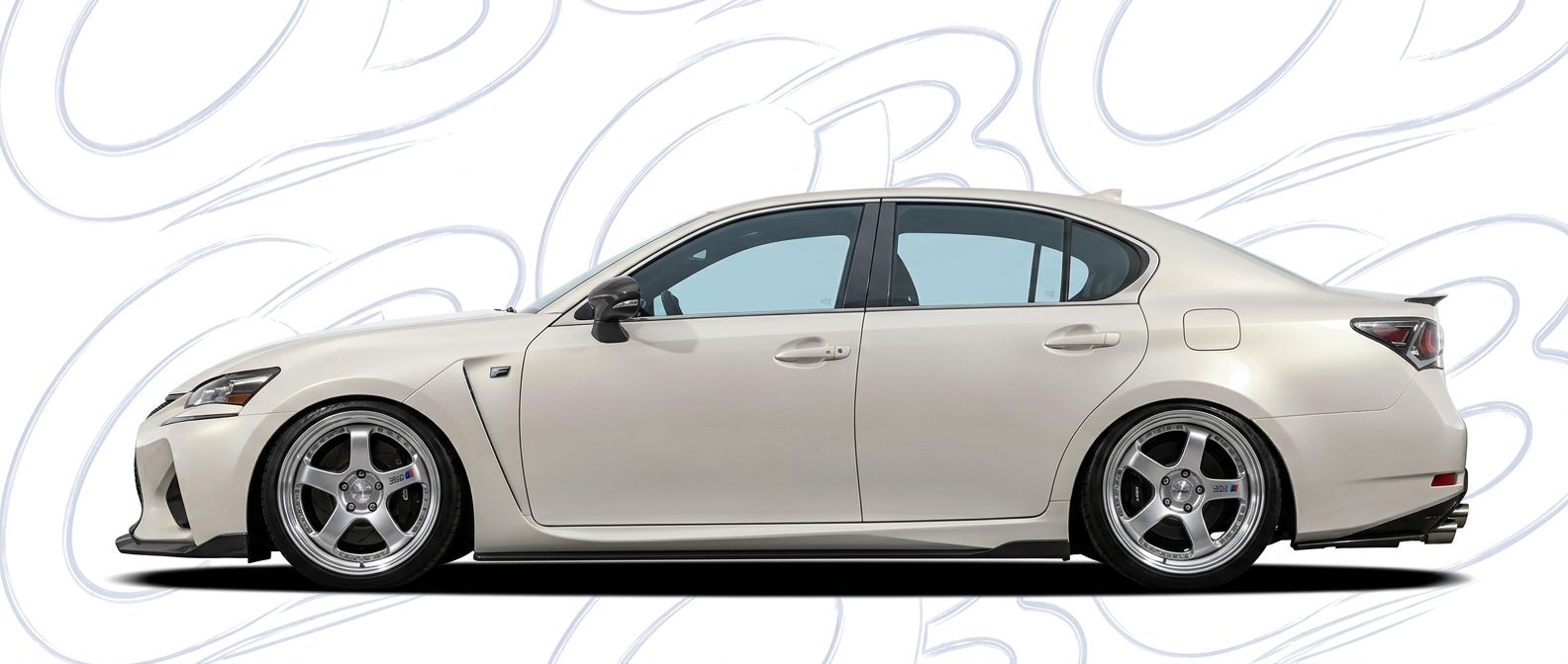 Detailed view of 2016 Lexus GS F 2016 featuring lightweight, durable construction.