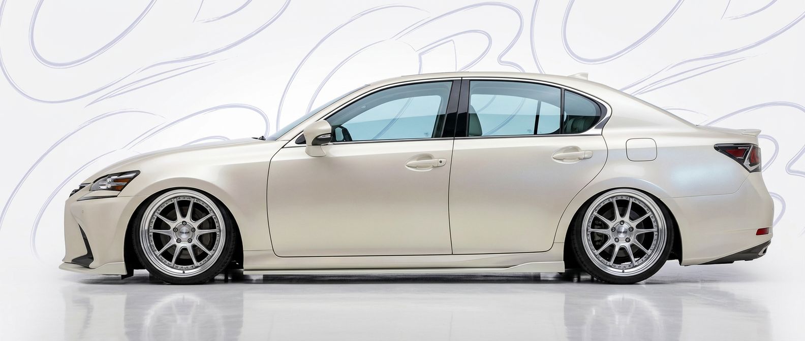 Top-tier 2020 Lexus GS Series 2020 featuring a high-gloss finish and carbon fiber weave.