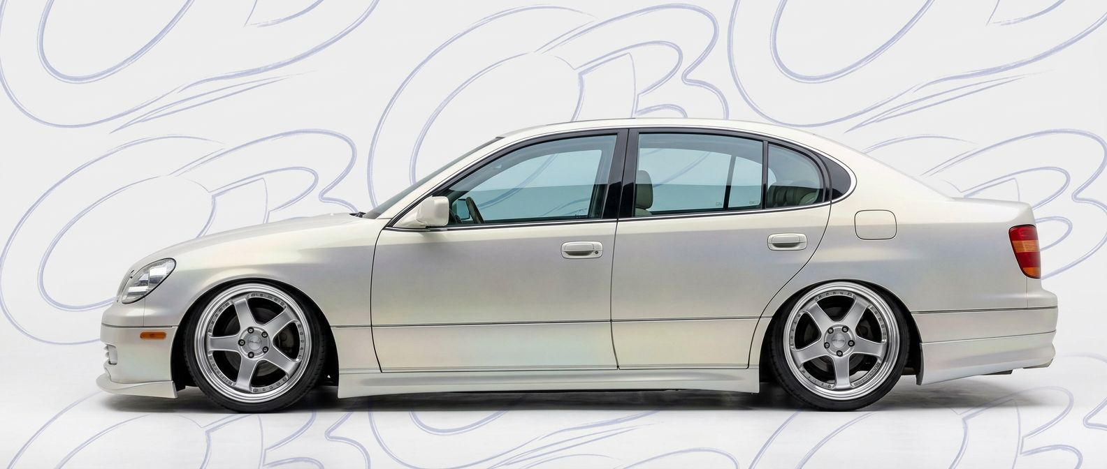 Front-angle view of 2001 Lexus GS400 2001 - Durable and stylish exterior enhancement.