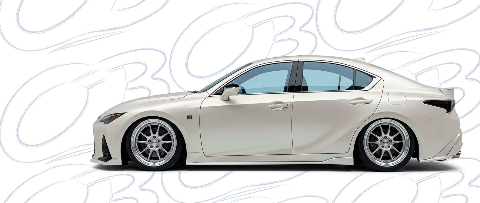 Front-angle view of 2024 Lexus IS Series 2024 - Durable and stylish exterior enhancement.