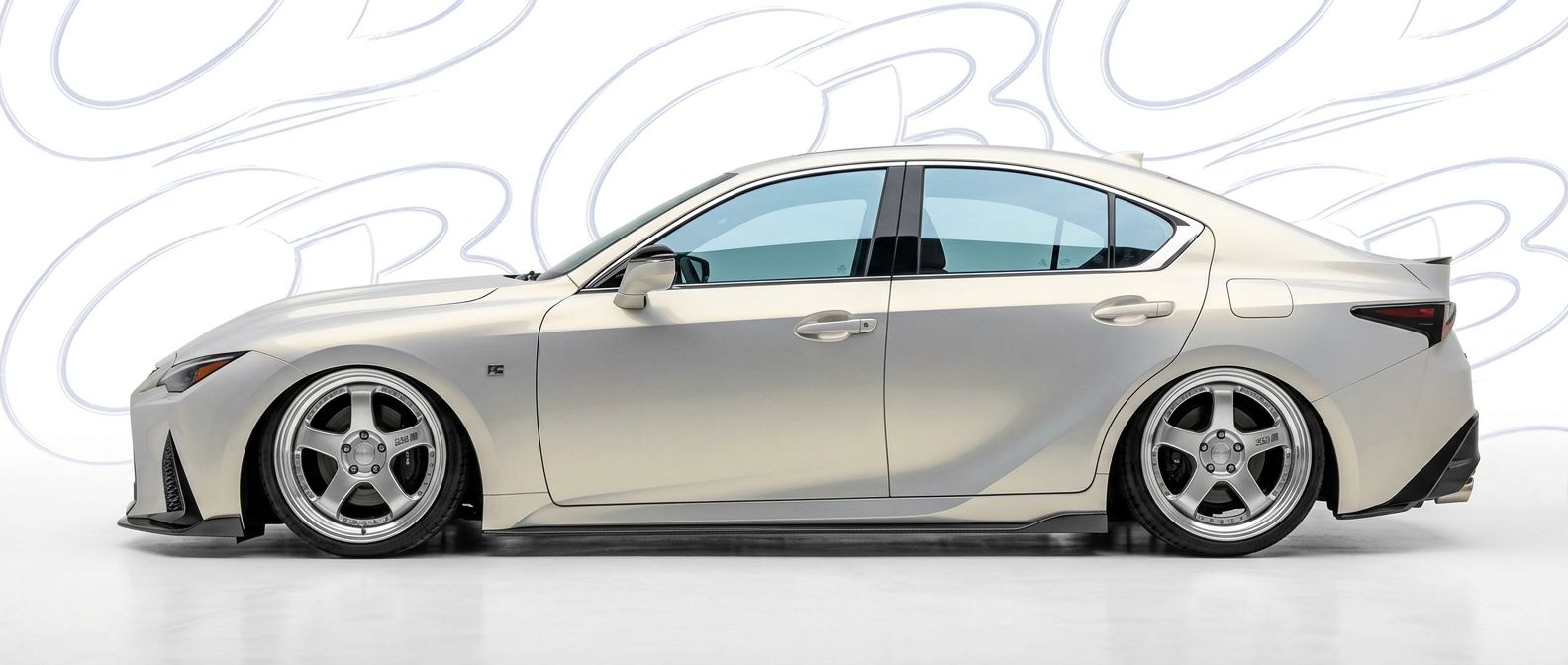 Top-tier 2023 Lexus IS500 2023 featuring a high-gloss finish and carbon fiber weave.