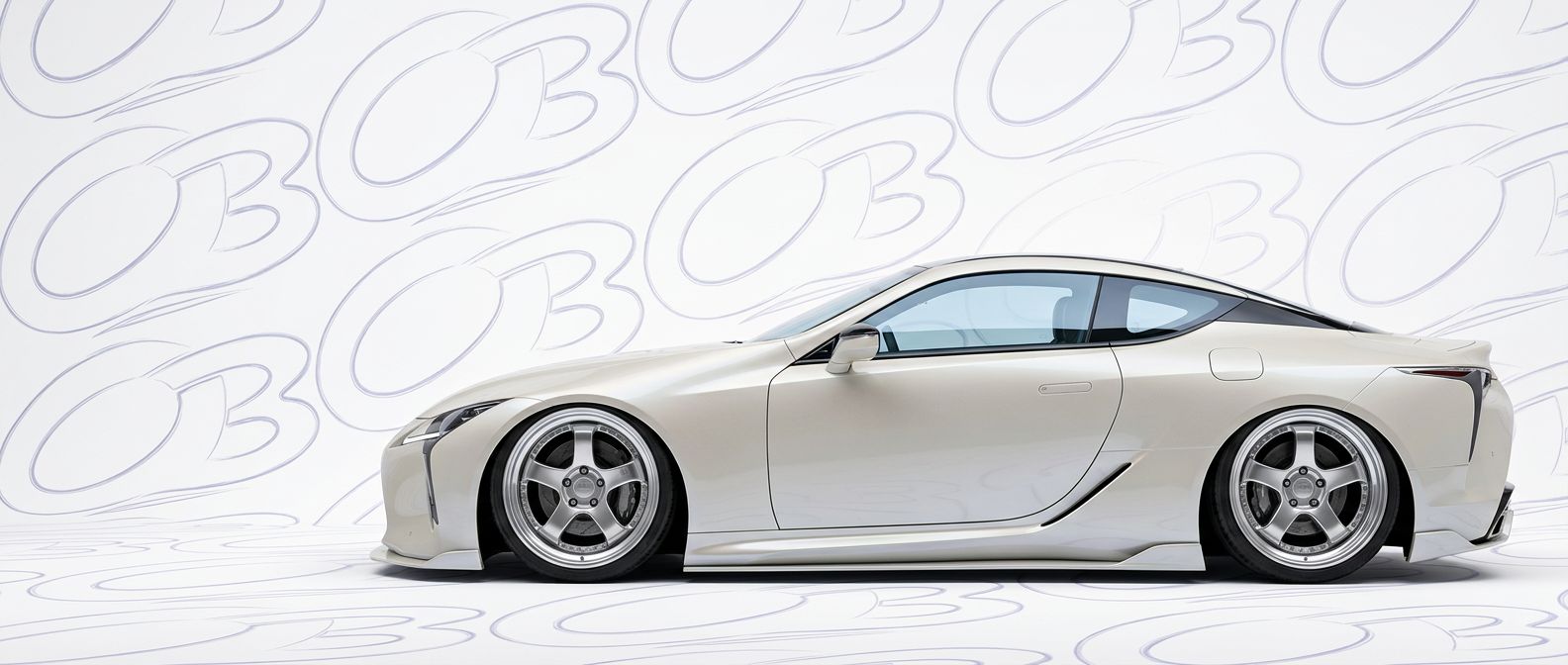 Lexus LC500 2025 - Bodykits, Bumpers, Fenders and more... Front-angle view of 2025 Lexus LC500 2025 - Durable and stylish exterior enhancement.