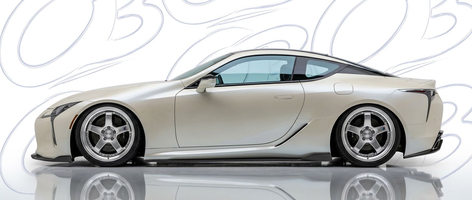 High-quality  Lexus LC500 LC500 exterior shot with professional studio lighting.