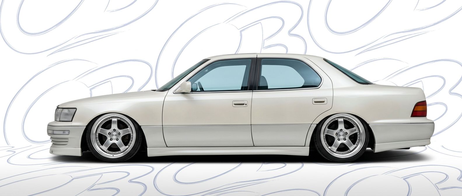 Top-tier 1990 Lexus LS400 1990 featuring a high-gloss finish and carbon fiber weave.