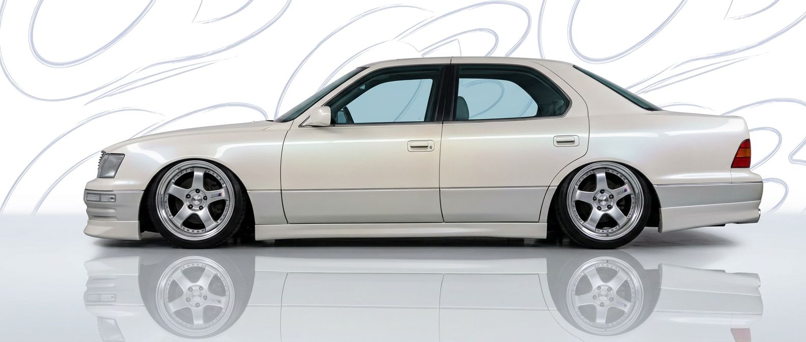 High-quality  Lexus LS400 LS400 exterior shot with professional studio lighting.