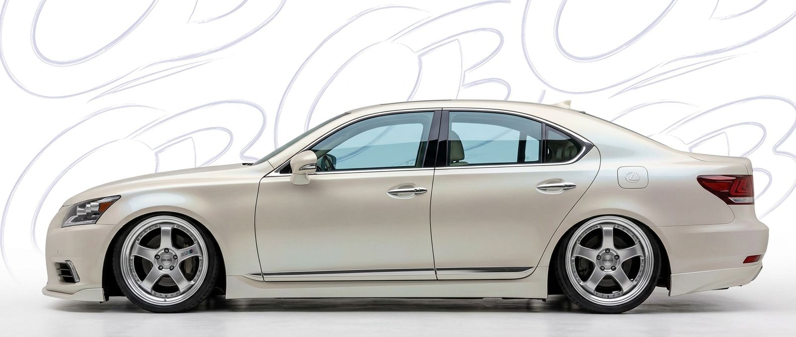 Front-angle view of 2012 Lexus LS460 2012 - Durable and stylish exterior enhancement.