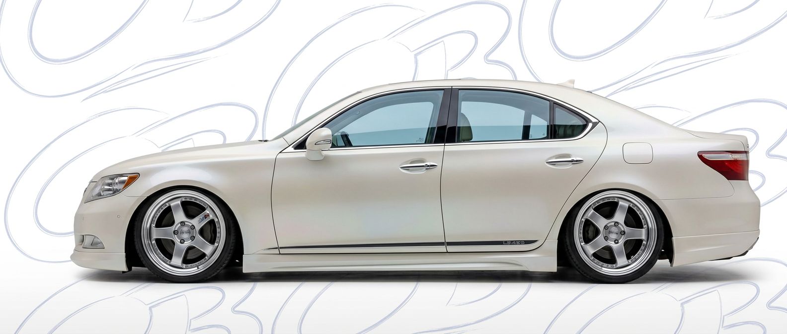 High-quality  Lexus LS460 LS460 exterior shot with professional studio lighting.