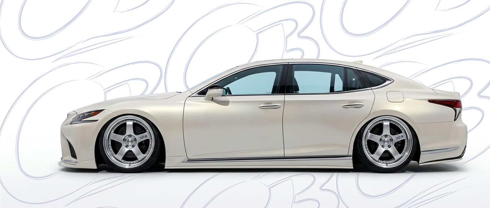 Aerodynamic  Lexus LS500 LS500 - Sleek design for enhanced vehicle styling.