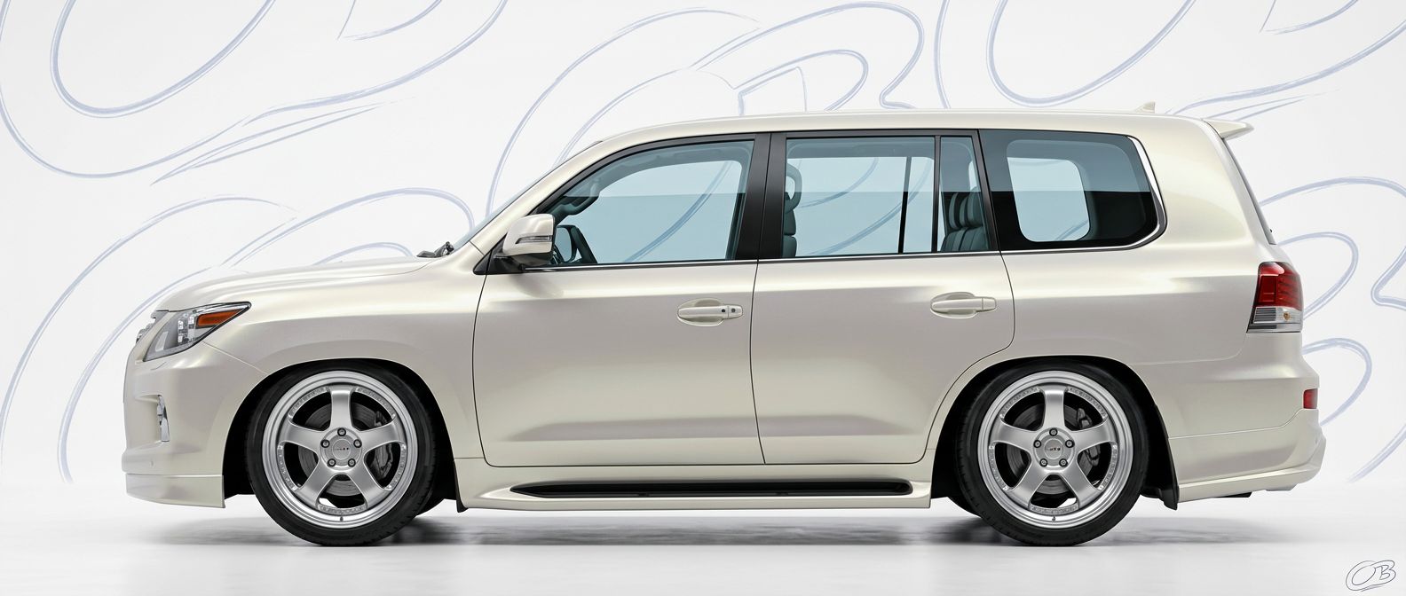 Professional automotive photography of a 2012 Lexus LX570 with high-fidelity 2012.