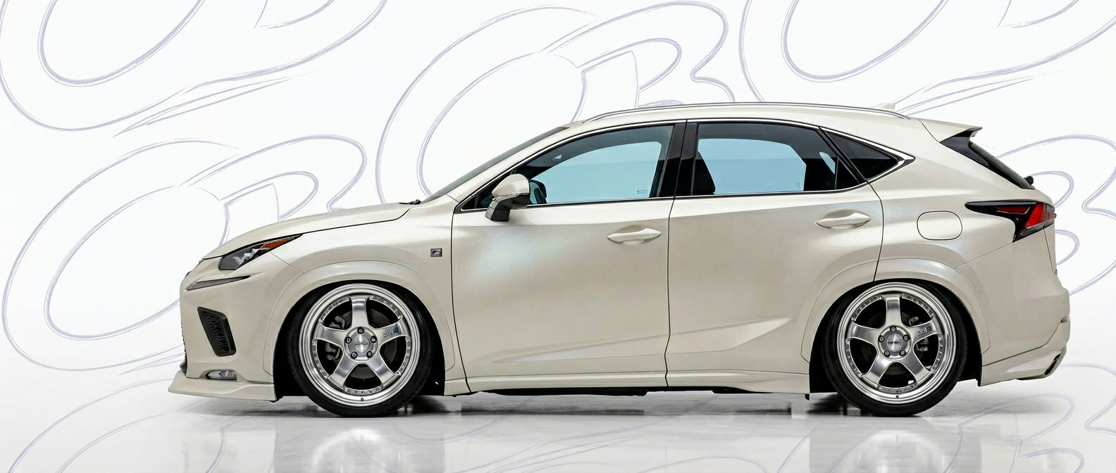 Front-angle view of 2018 Lexus NX300 2018 - Durable and stylish exterior enhancement.