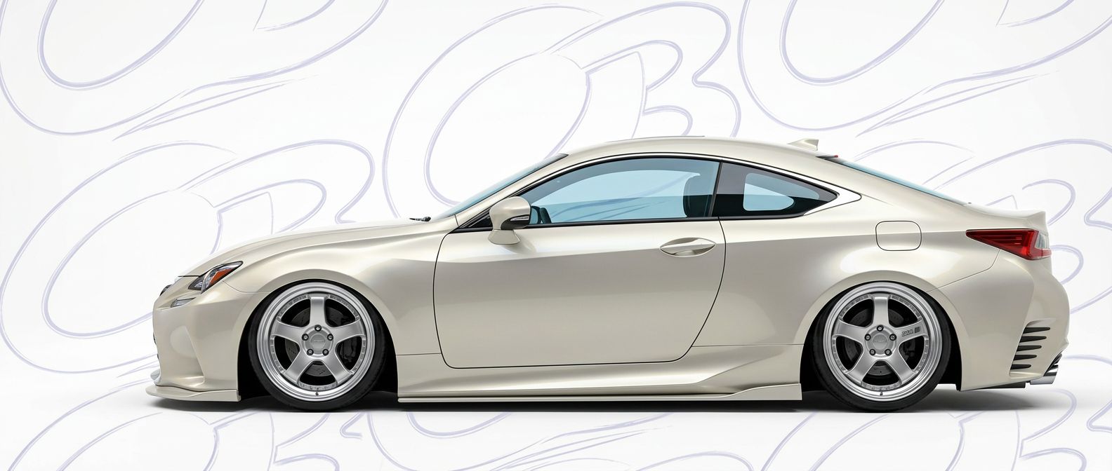 Front-angle view of 2016 Lexus RC 2016 - Durable and stylish exterior enhancement.