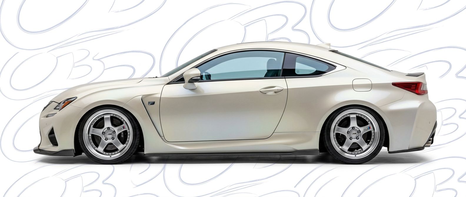 Professional automotive photography of a 2018 Lexus RC-F with high-fidelity 2018.