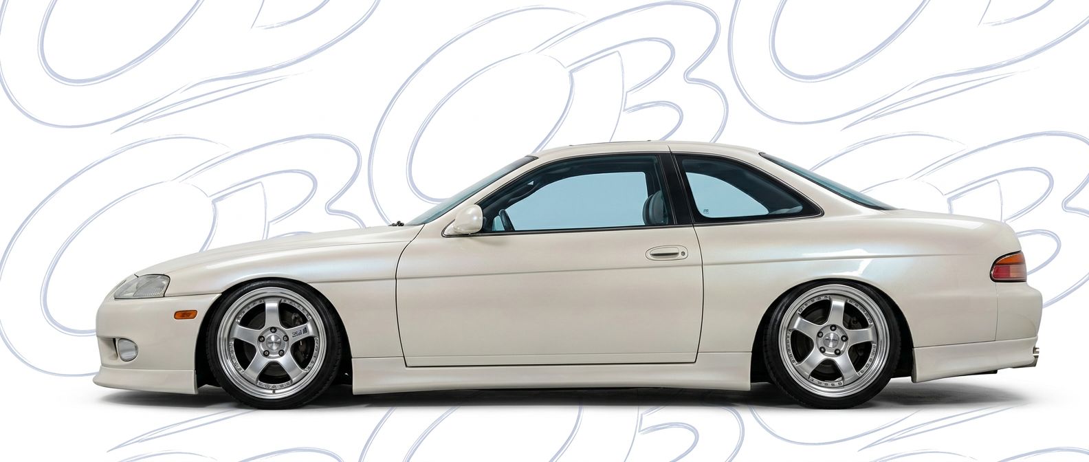 Professional automotive photography of a 1999 Lexus SC300 with high-fidelity 1999.