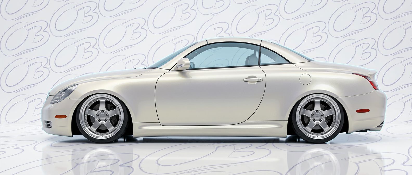 Professional automotive photography of a 2009 Lexus SC430 with high-fidelity 2009.
