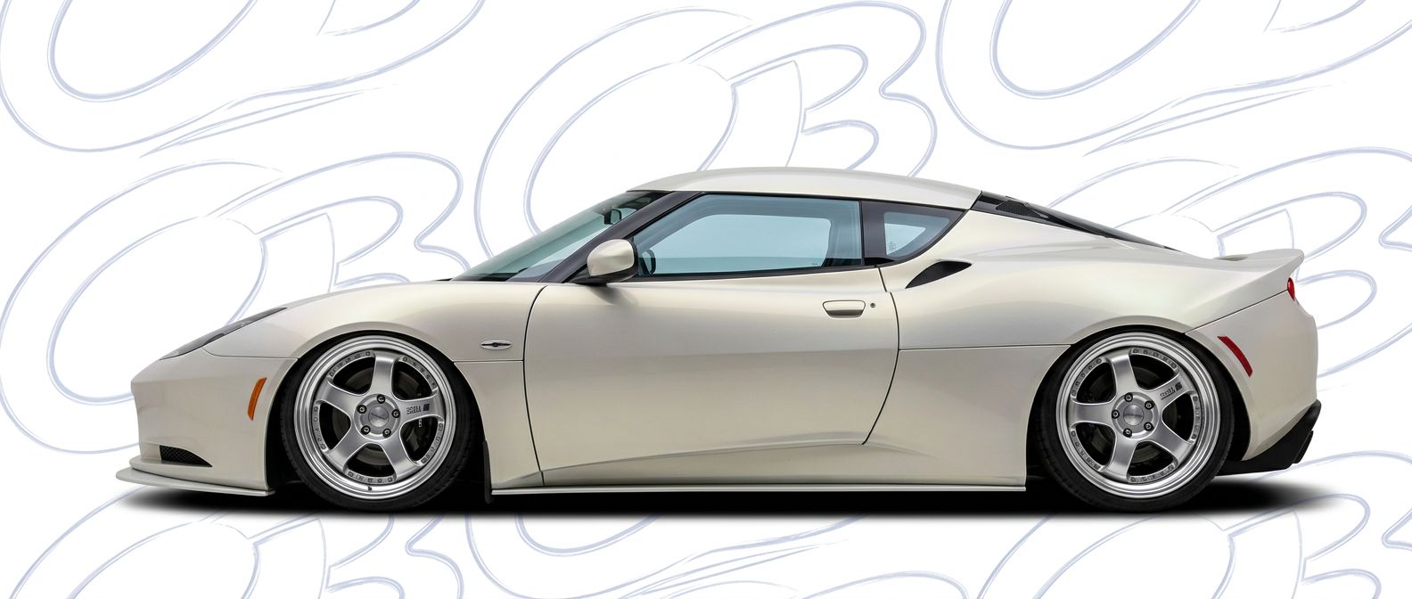 Top-tier 2011 Lotus Evora 2011 featuring a high-gloss finish and carbon fiber weave.