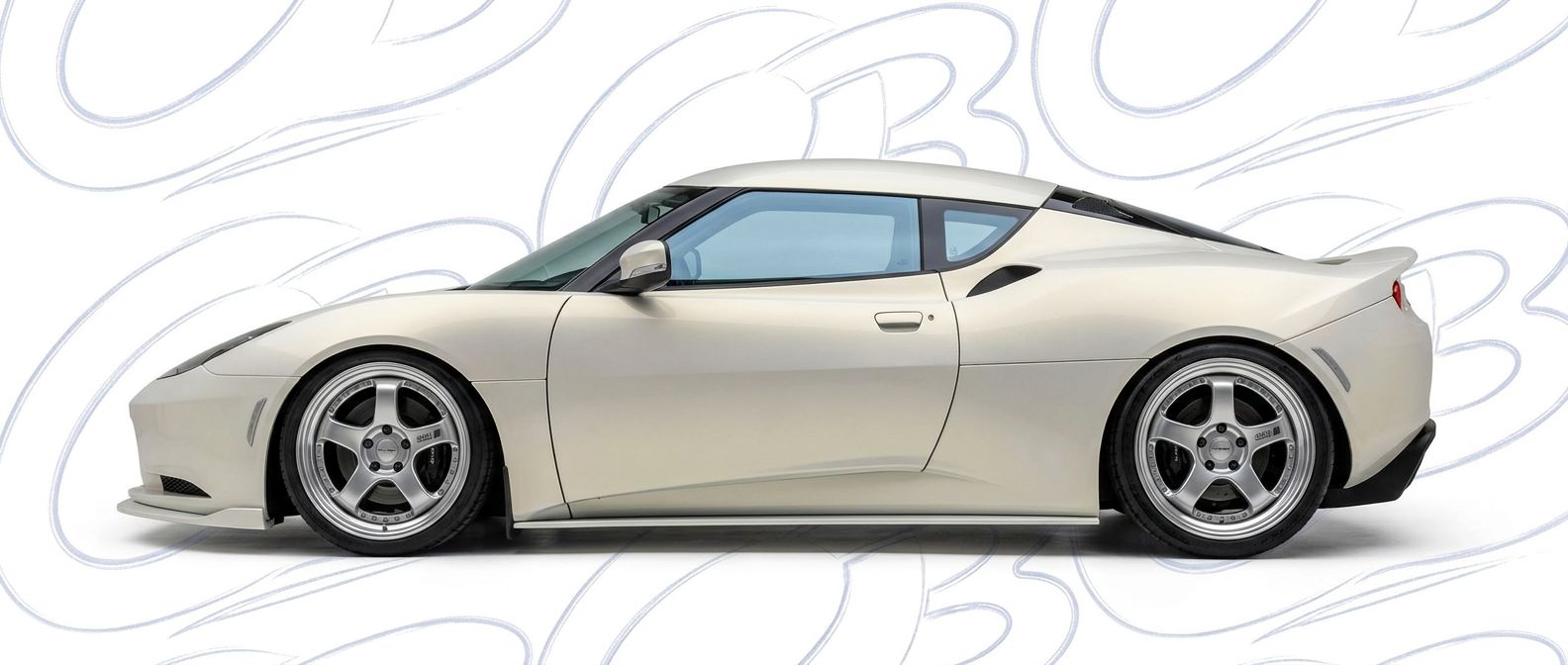 Detailed view of 2021 Lotus Evora 2021 featuring lightweight, durable construction.
