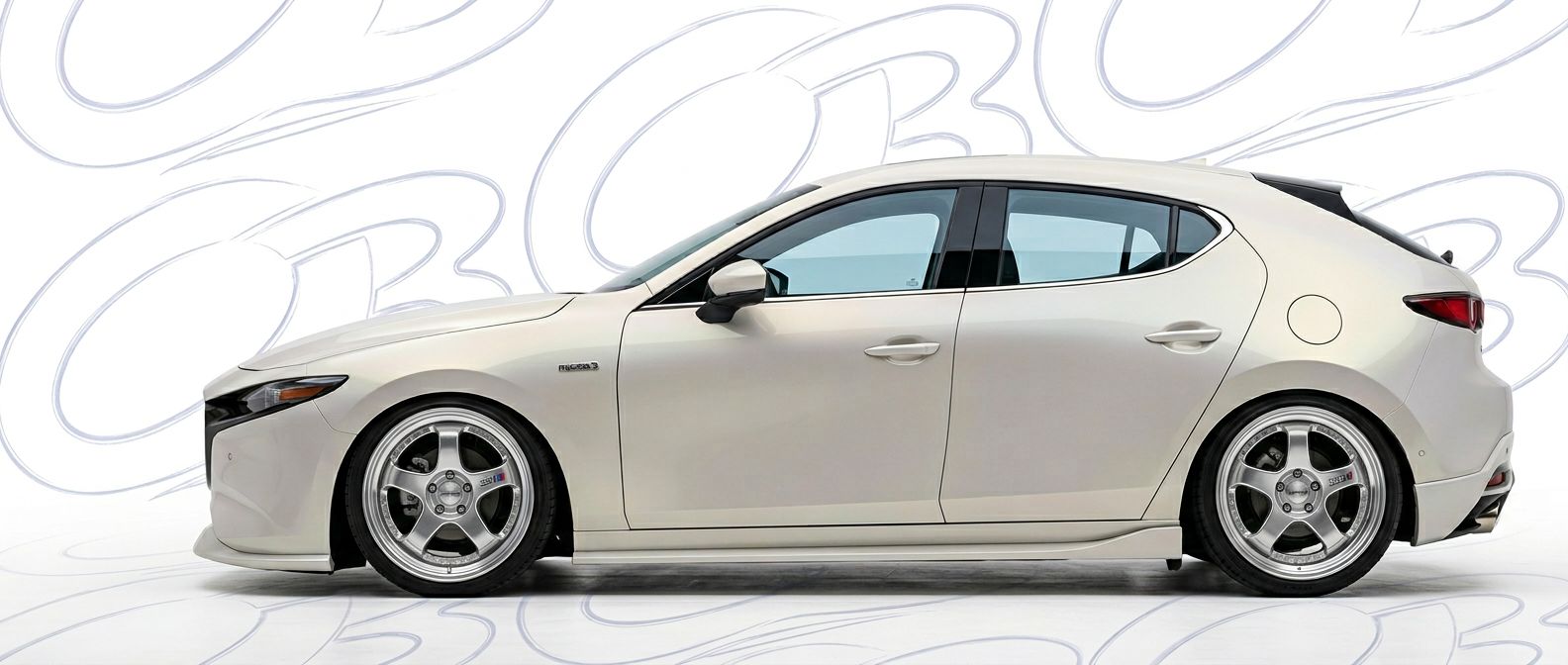 Detailed view of 2019 Mazda 3 2019 featuring lightweight, durable construction.