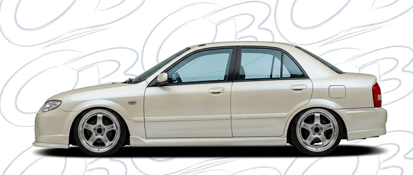 Custom 2000 for 2000 Mazda Protege - Premium aerodynamic automotive body parts.