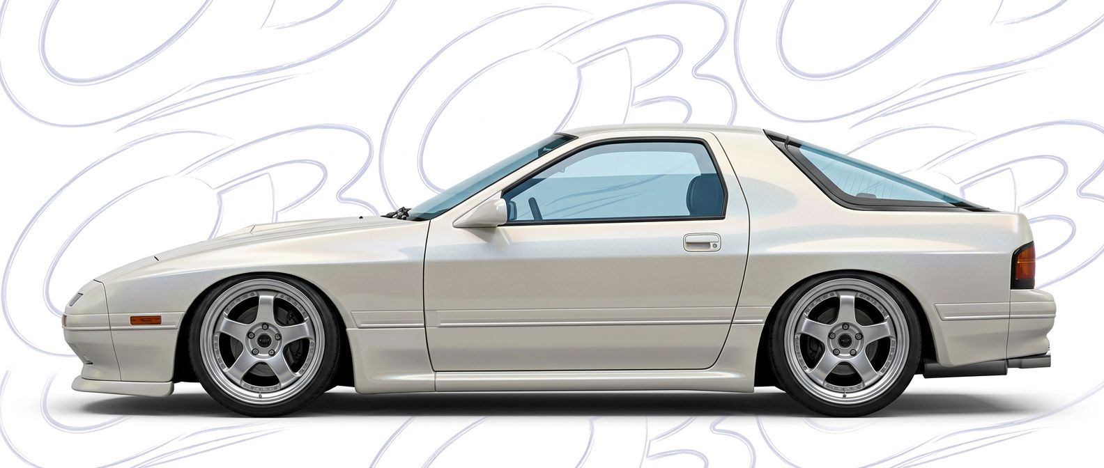 Top-tier 1990 Mazda RX-7 1990 featuring a high-gloss finish and carbon fiber weave.