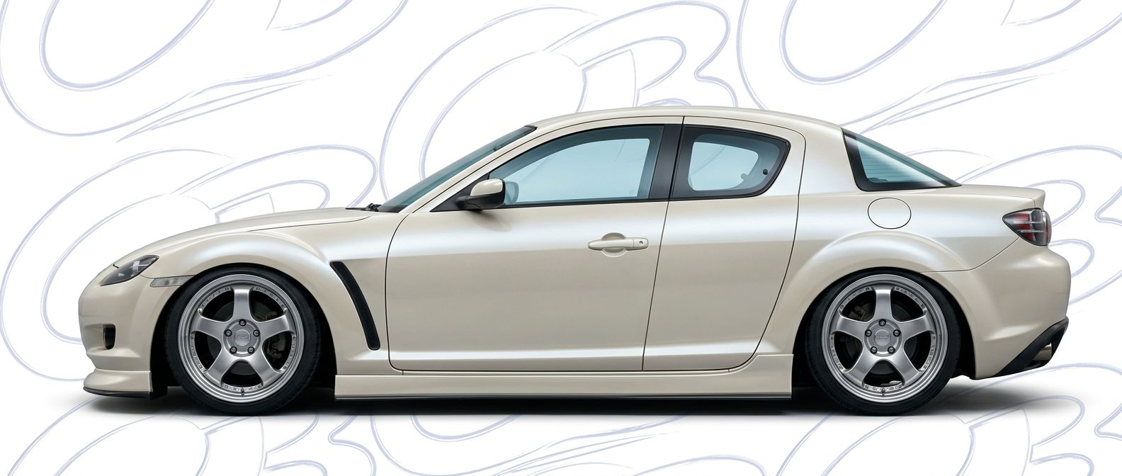 Front-angle view of 2007 Mazda RX-8 2007 - Durable and stylish exterior enhancement.