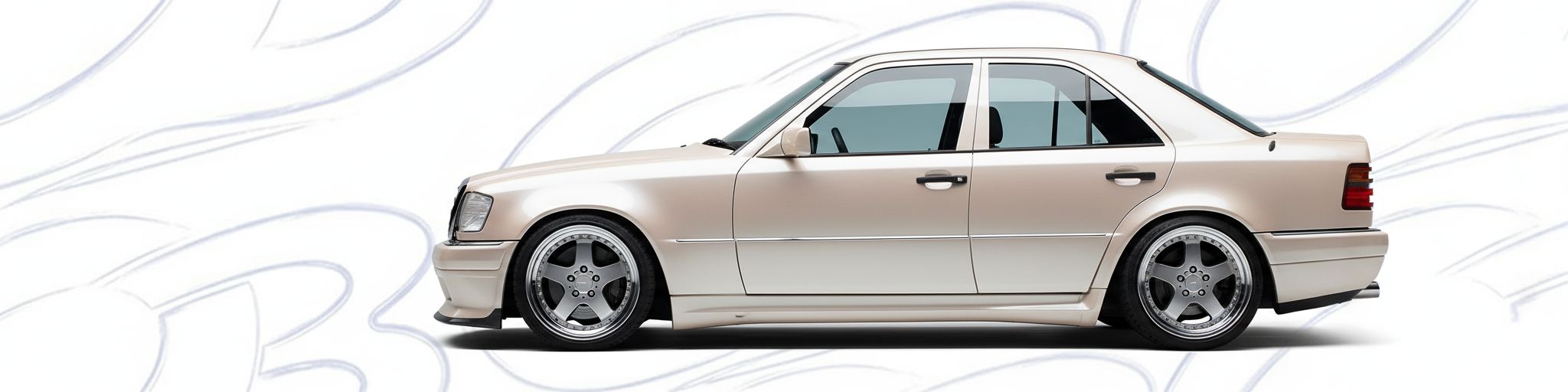 Front-angle view of 1986 Mercedes-Benz C-Class 1986 - Durable and stylish exterior enhancement.