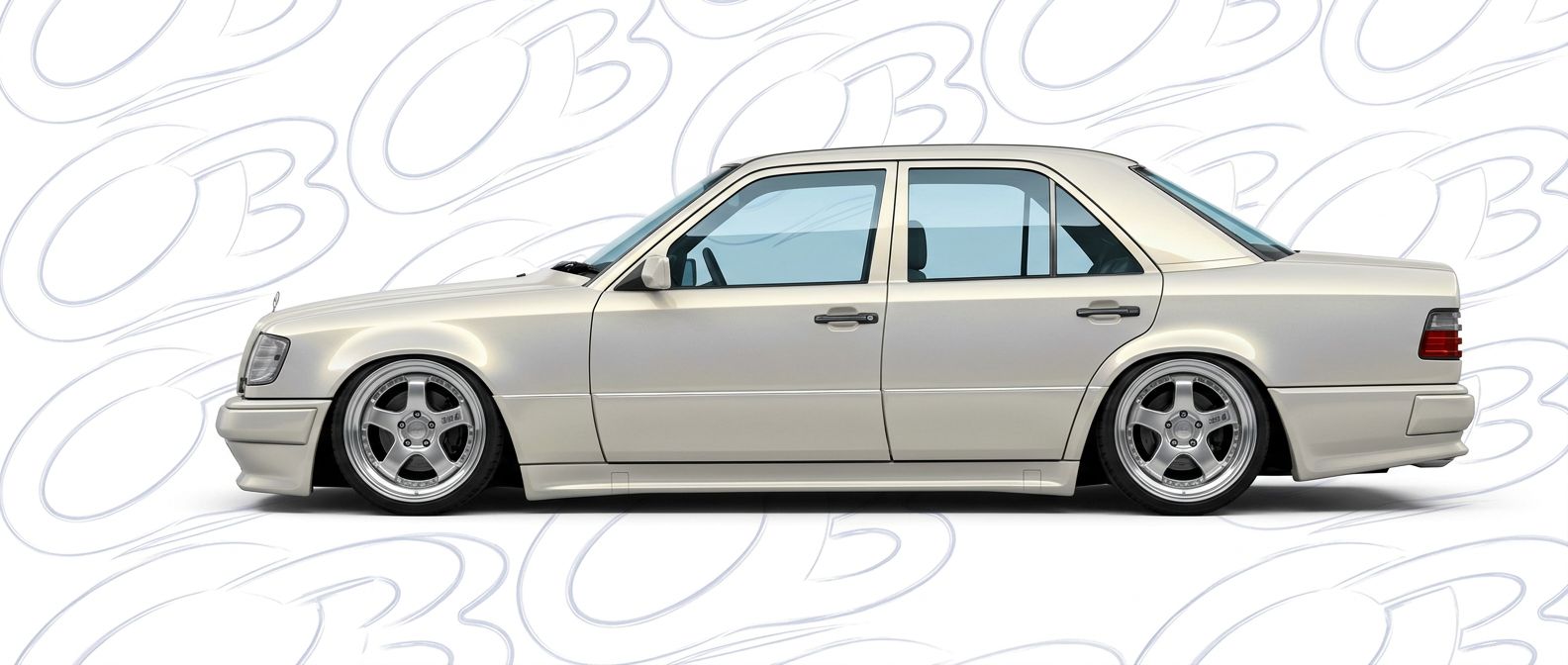 Front-angle view of 1987 Mercedes-Benz E-Class 1987 - Durable and stylish exterior enhancement.