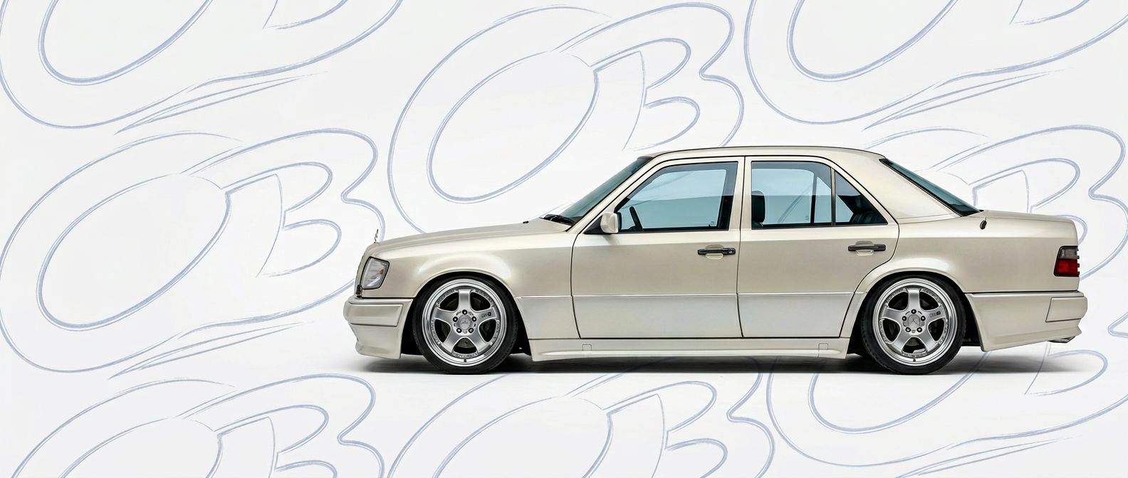 High-quality 1990 Mercedes-Benz E-Class 1990 exterior shot with professional studio lighting.