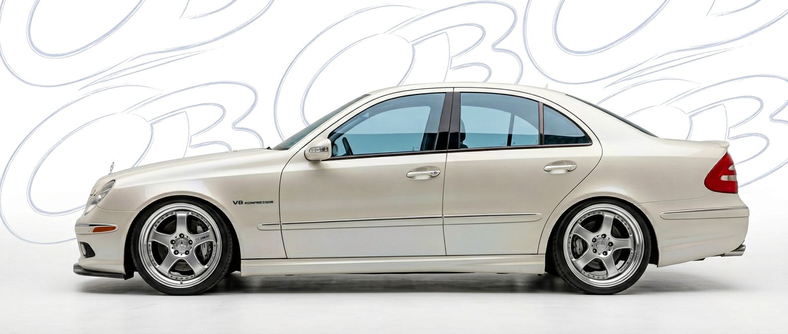 Aerodynamic 2003 Mercedes-Benz E55 AMG 2003 - Sleek design for enhanced vehicle styling.
