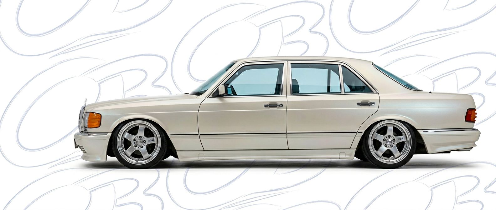 High-quality 1986 Mercedes-Benz S-Class 1986 exterior shot with professional studio lighting.