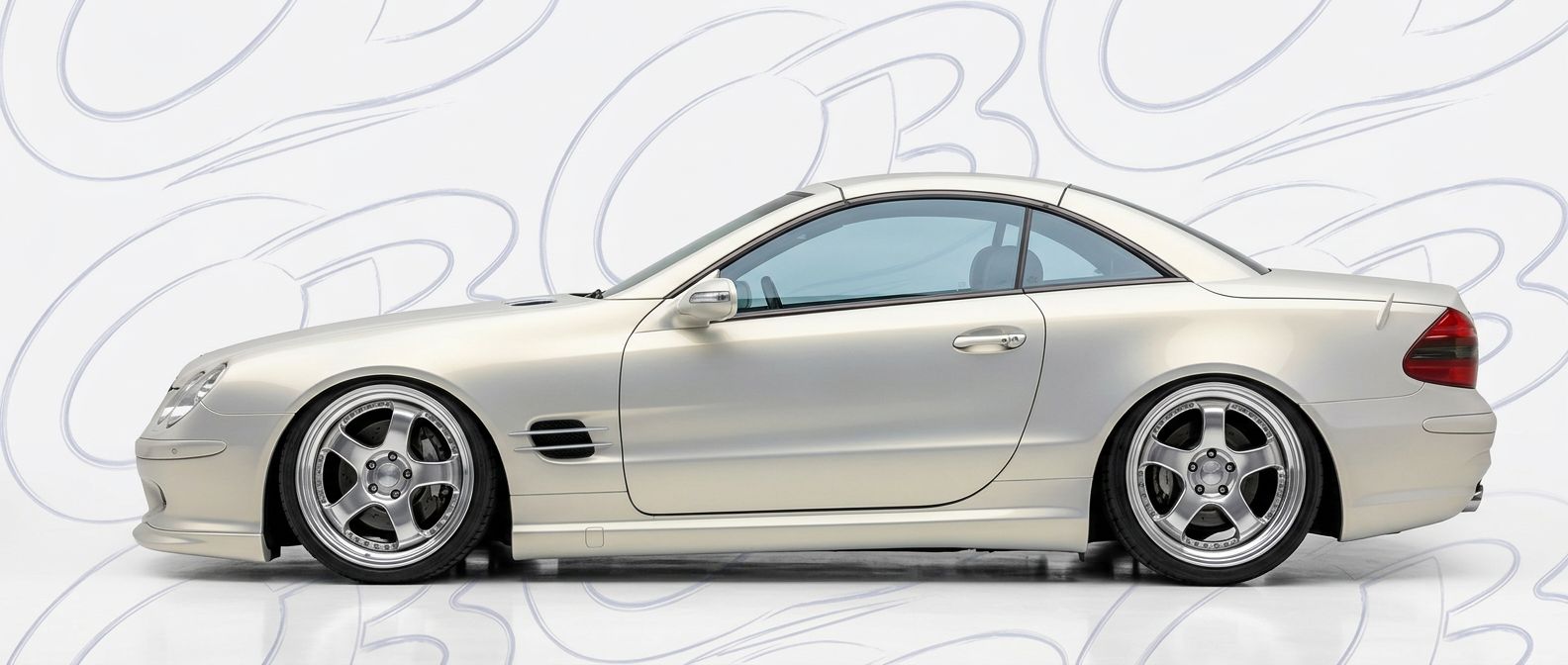 Detailed view of 2008 Mercedes-Benz SL-Class 2008 featuring lightweight, durable construction.