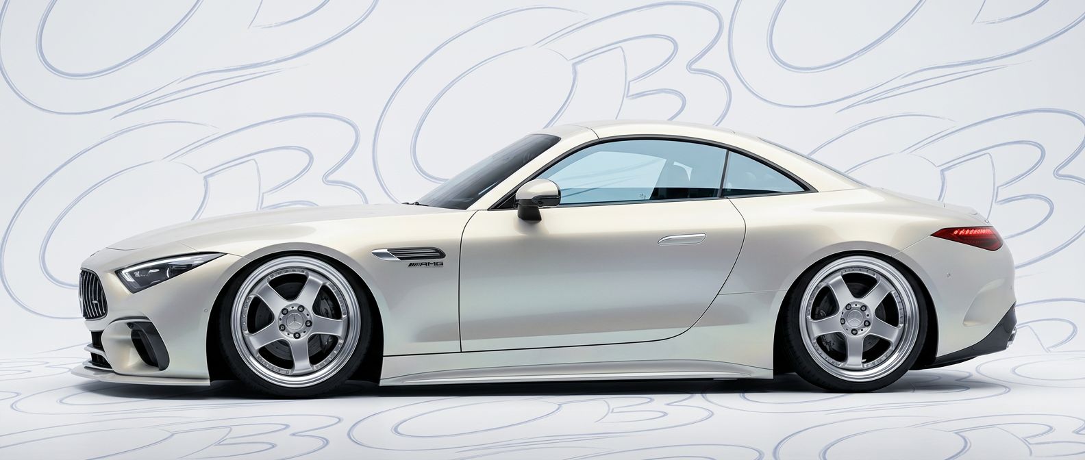 Front-angle view of  Mercedes-Benz SL-Class SL-Class - Durable and stylish exterior enhancement.