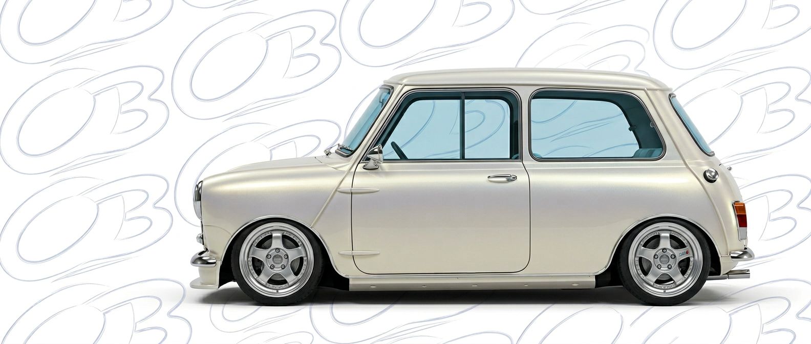 High-quality 1964 Mini Cooper 1964 exterior shot with professional studio lighting.