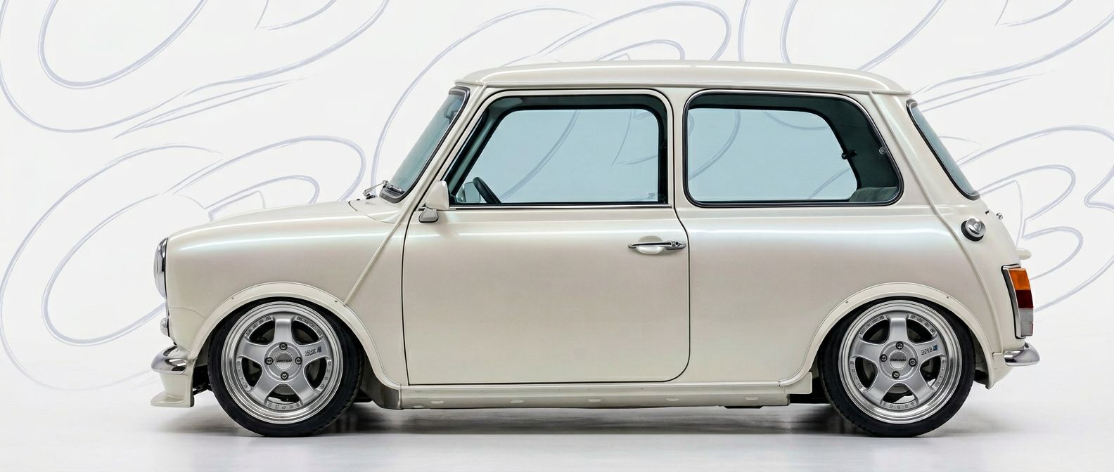 Top-tier 1984 Mini Cooper 1984 featuring a high-gloss finish and carbon fiber weave.
