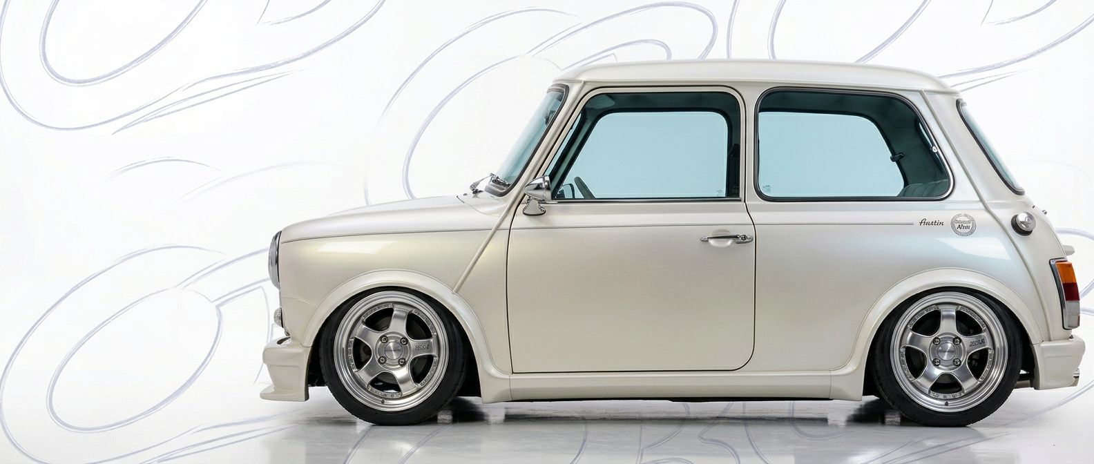 Top-tier 1988 Mini Cooper 1988 featuring a high-gloss finish and carbon fiber weave.