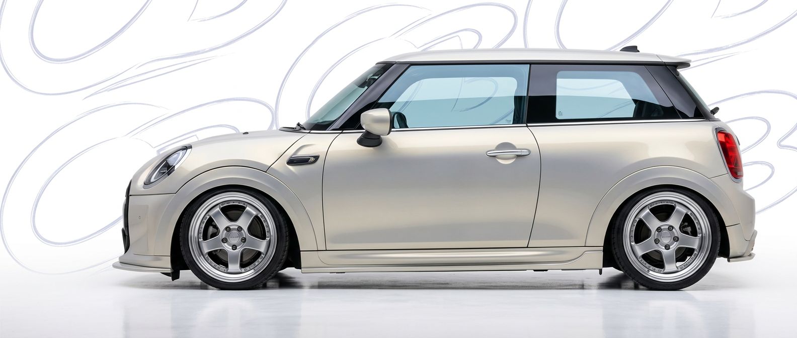 Top-tier 2024 Mini Cooper 2024 featuring a high-gloss finish and carbon fiber weave.