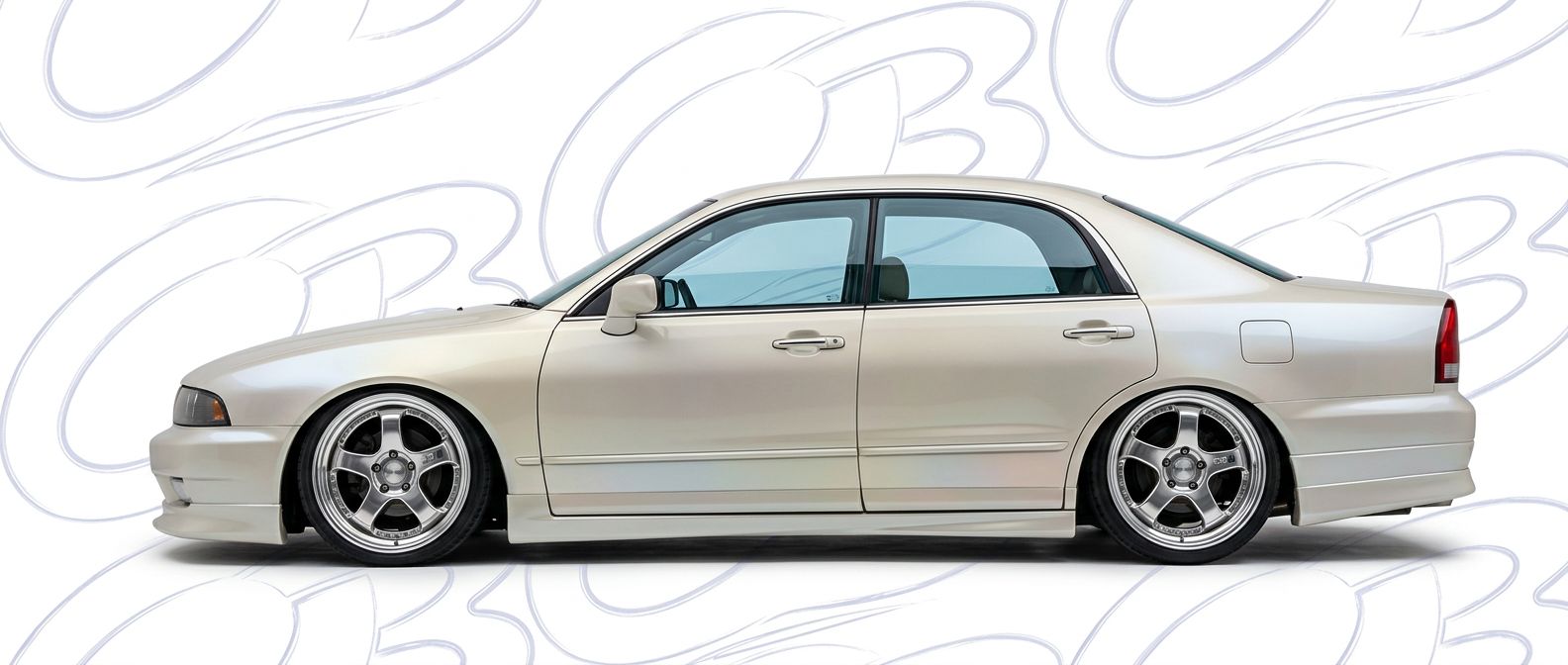 Professional automotive photography of a 1997 Mitsubishi Diamante with high-fidelity 1997.