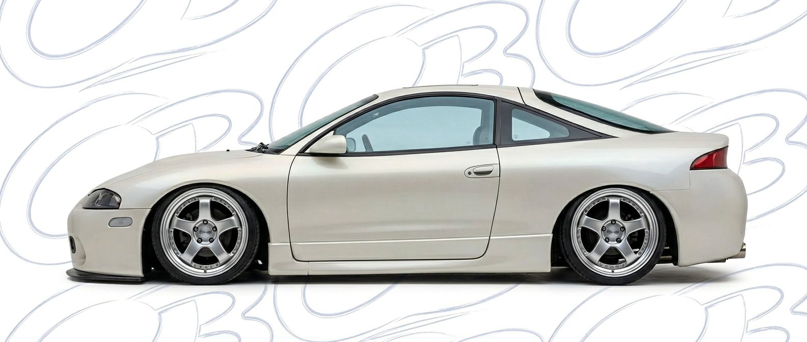 Detailed view of 2000 Mitsubishi Eclipse 2000 featuring lightweight, durable construction.