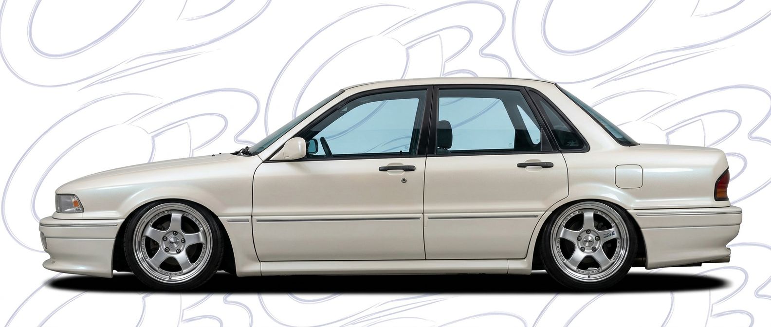 High-quality 1989 Mitsubishi Galant 1989 exterior shot with professional studio lighting.