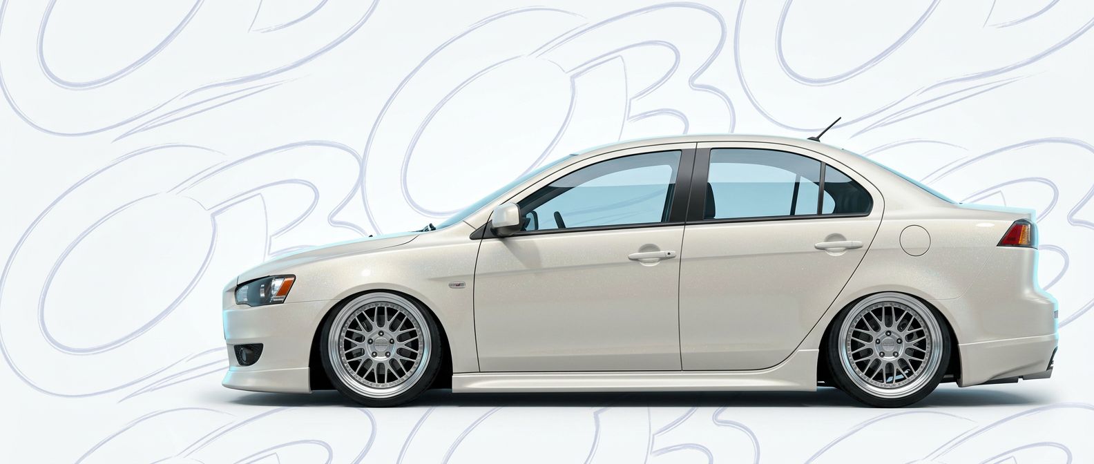 High-quality 2014 Mitsubishi Lancer 2014 exterior shot with professional studio lighting.