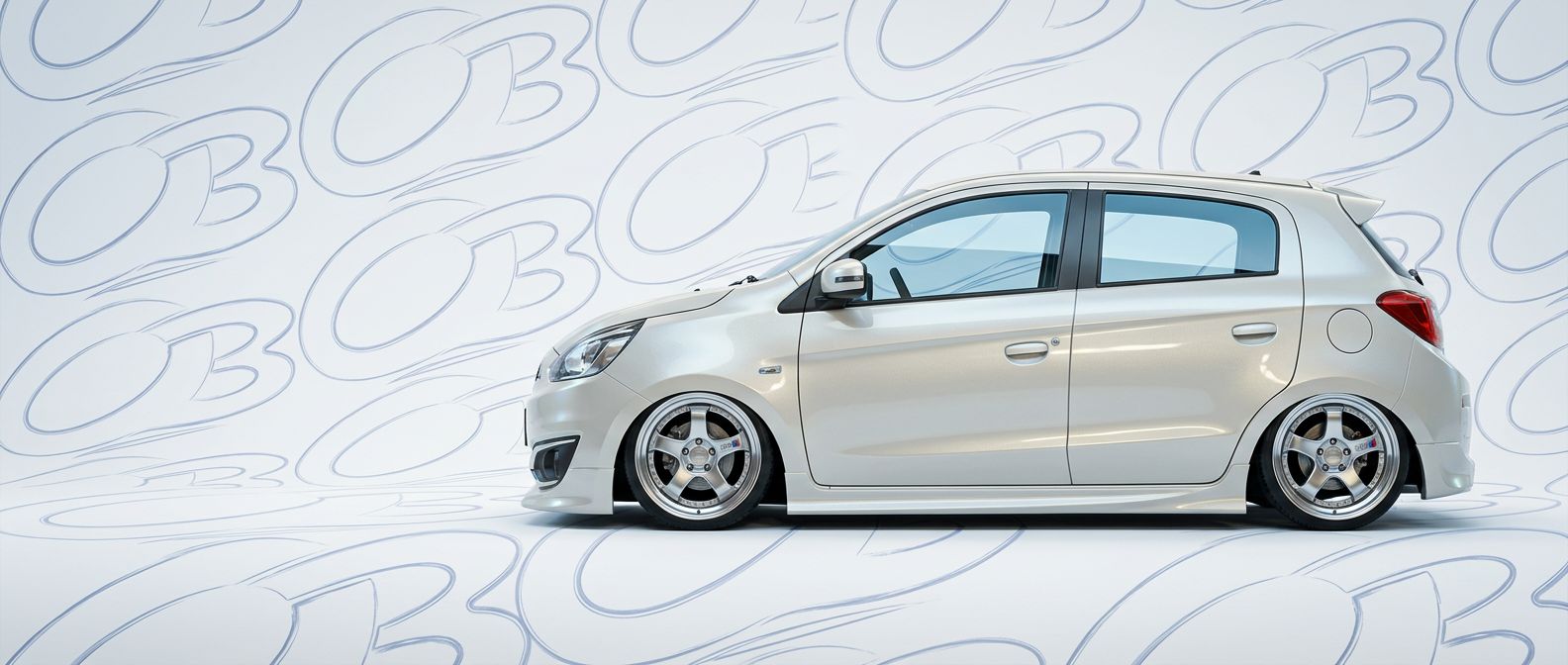 Aerodynamic  Mitsubishi Mirage Mirage - Sleek design for enhanced vehicle styling.