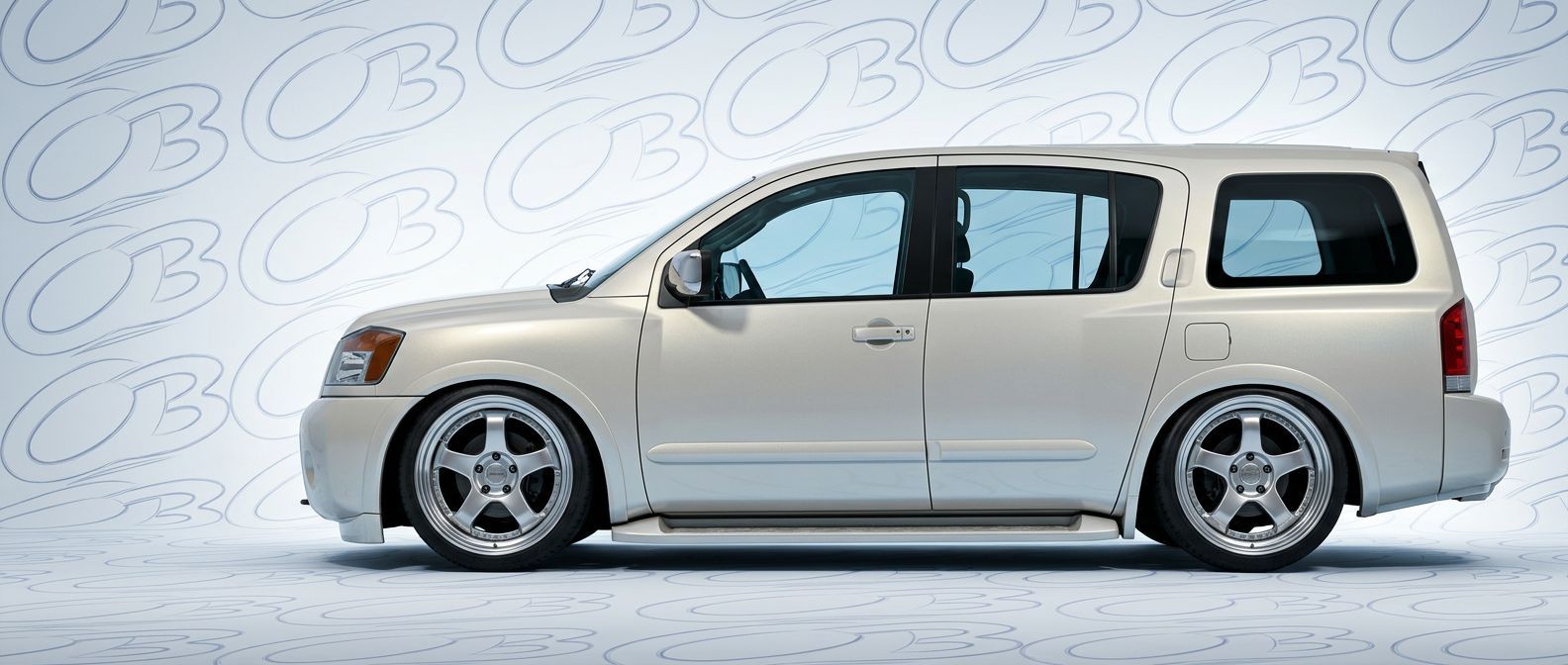 Front-angle view of 2010 Nissan Armada 2010 - Durable and stylish exterior enhancement.